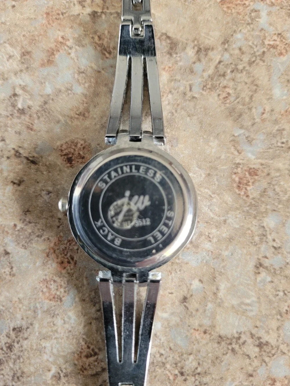 Jw Silver-Tone Quartz Analog Crystal-Accent Women’s Bracelet Watch